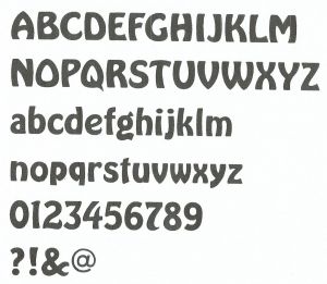 Carta de madeira para pintar modelo BUBBLE