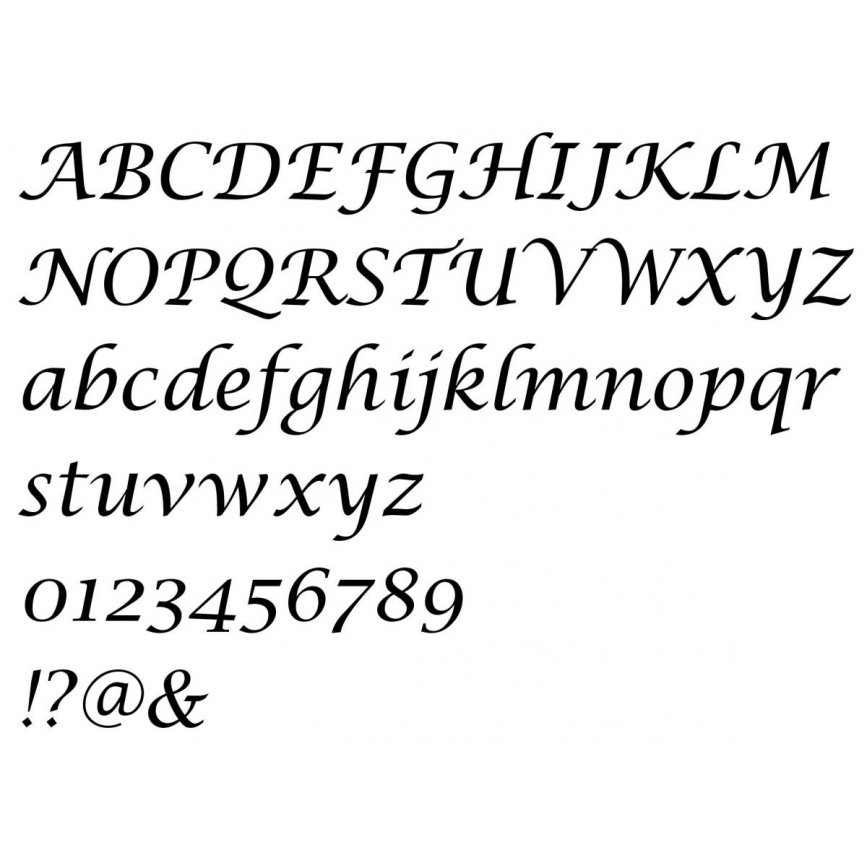 Carta de Spruce LUCIDA CALLIGRAPHY
