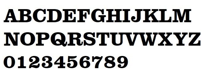 Letra oca em PVC branco CLARENDON
