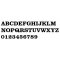 Letra oca em PVC branco CLARENDON
