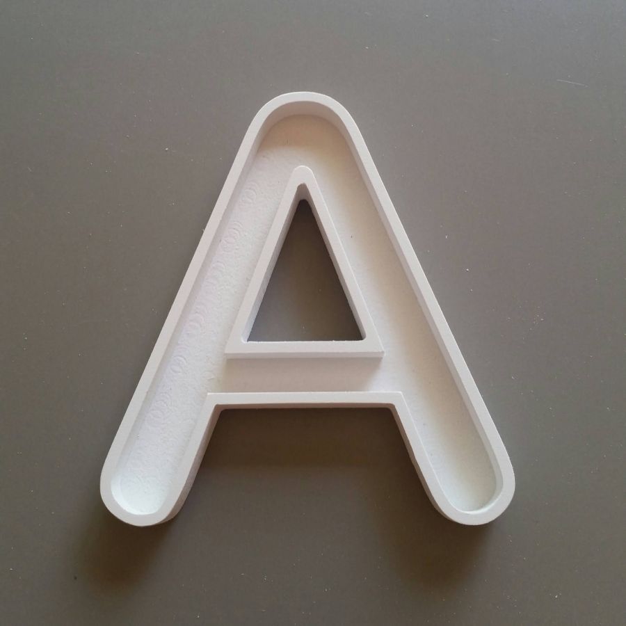 Letra oca em PVC branco ARIAL ROUNDED
