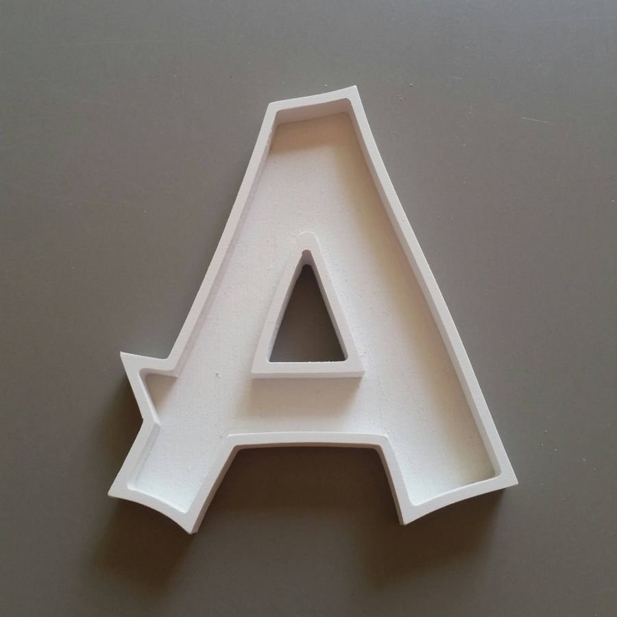 Letra oca em PVC branco CANCUN