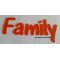 Plexiglas letra Família , altura 30 cm