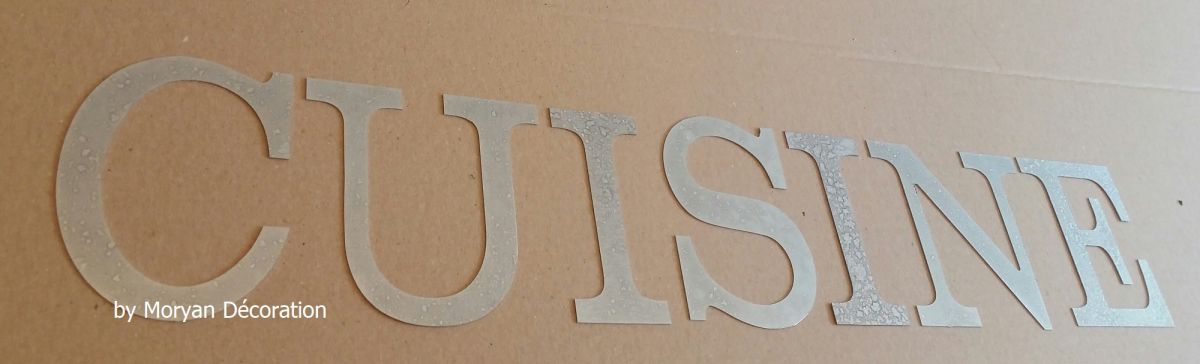 Letras decorativas em zinco KITCHEN 25 cm