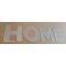 Carta decorativa de zinco HOME 10 cm