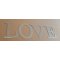 Letra decorativa em zinco AMOR 30 cm
