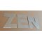 ZEN letra de zinco decorativa 10 cm