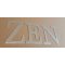 ZEN letra de zinco decorativa 10 cm