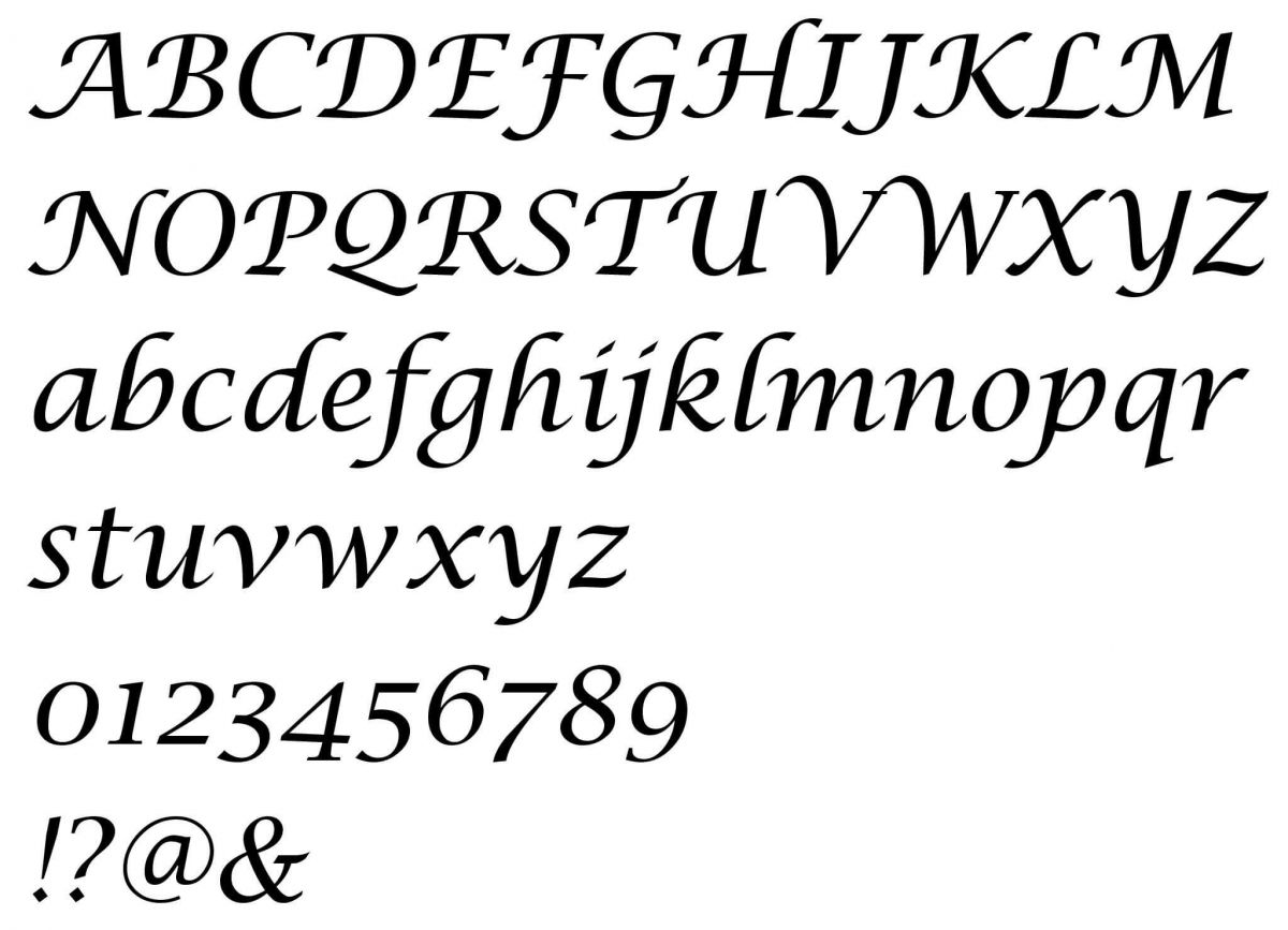 Assinatura de carta LUCIDA CALLIGRAPHY