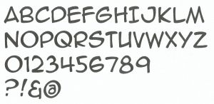 Letra de zinco ANIME ACE