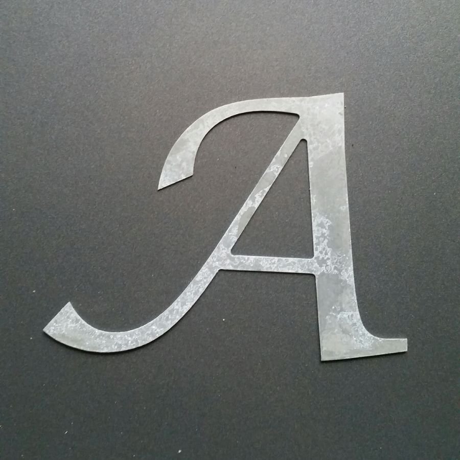 Letra de zinco LUCIDA CALLIGRAPHY