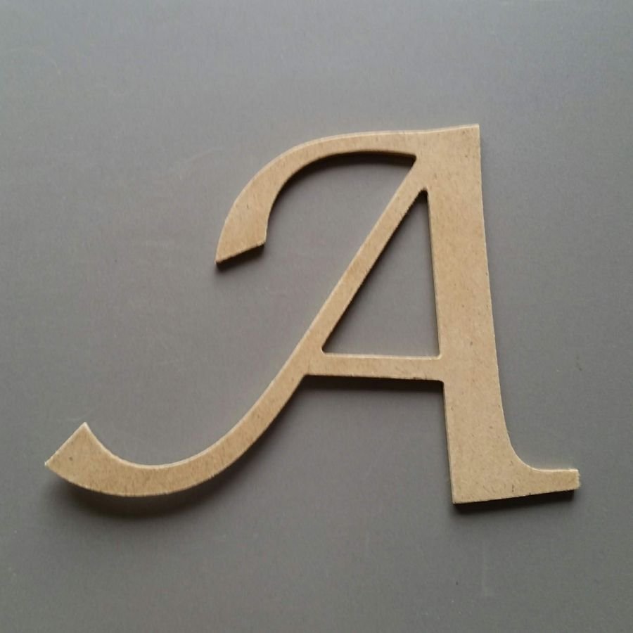 Carta MDF cru para pintar modelo LUCIDA CALLIGRAPHY