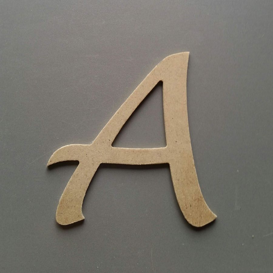 Carta MDF cru para pintar modelo LUCIDA HANDWRITING