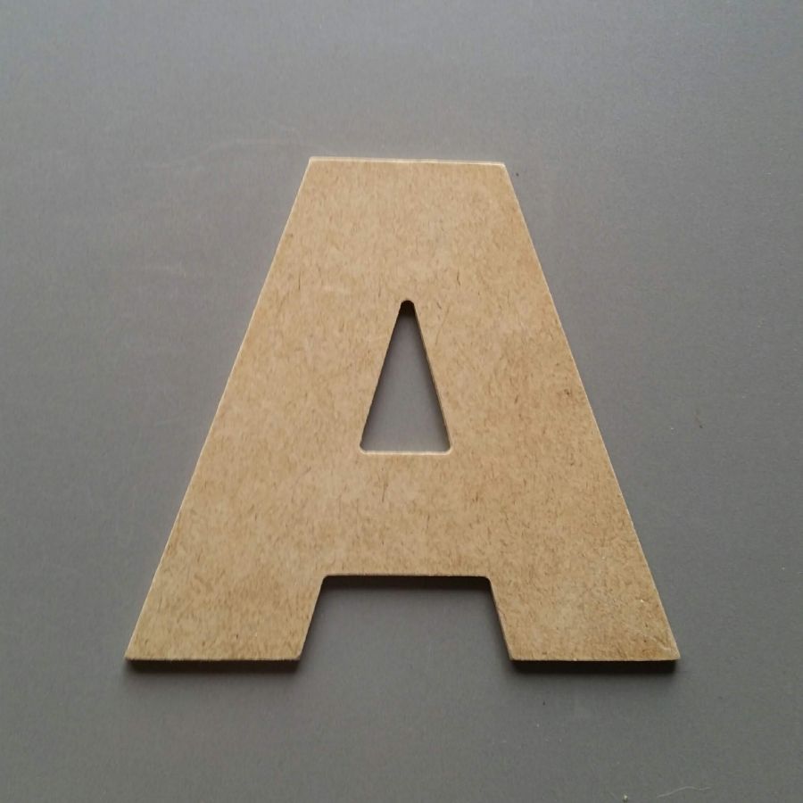 Carta MDF em bruto para pintar modelo ARIAL PRETO