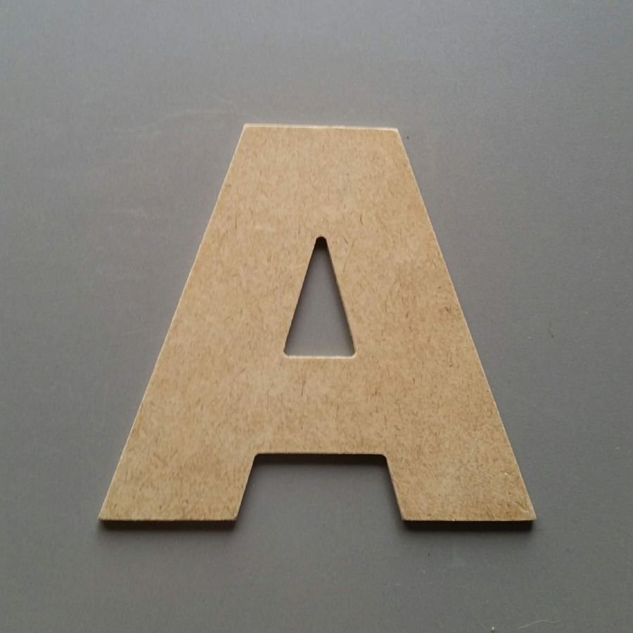 Carta MDF em bruto para pintar modelo ARIAL PRETO