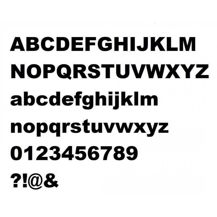 Carta MDF em bruto para pintar modelo ARIAL PRETO
