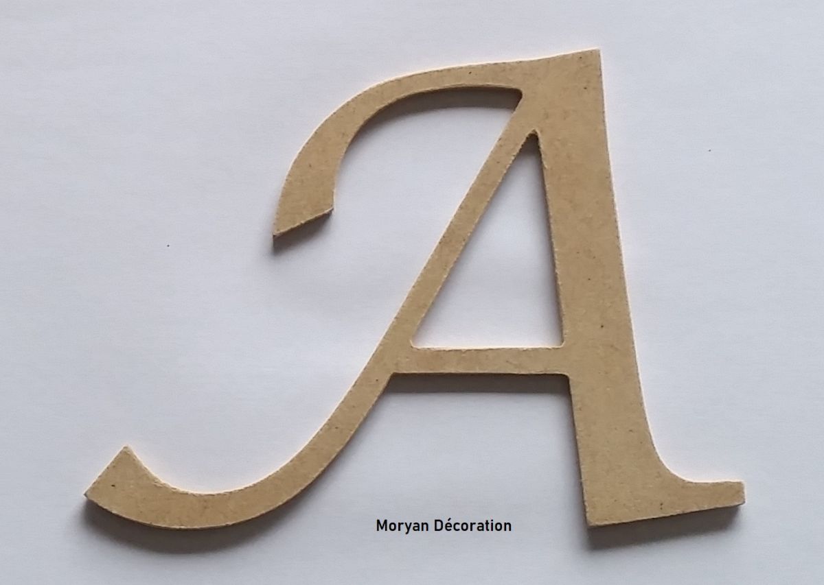 Carta MDF cru para pintar modelo LUCIDA CALLIGRAPHY