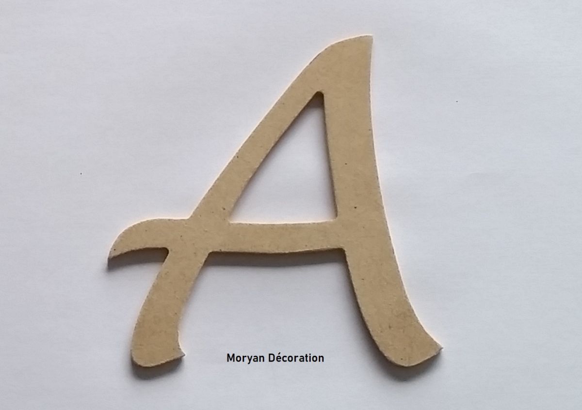 Carta MDF cru para pintar modelo LUCIDA HANDWRITING