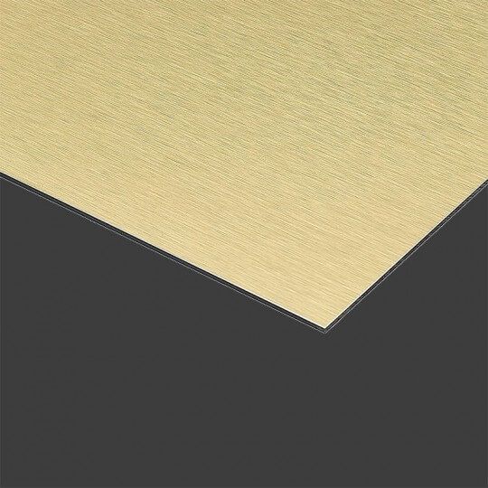 Carta em metal escovado COOPER BLACK