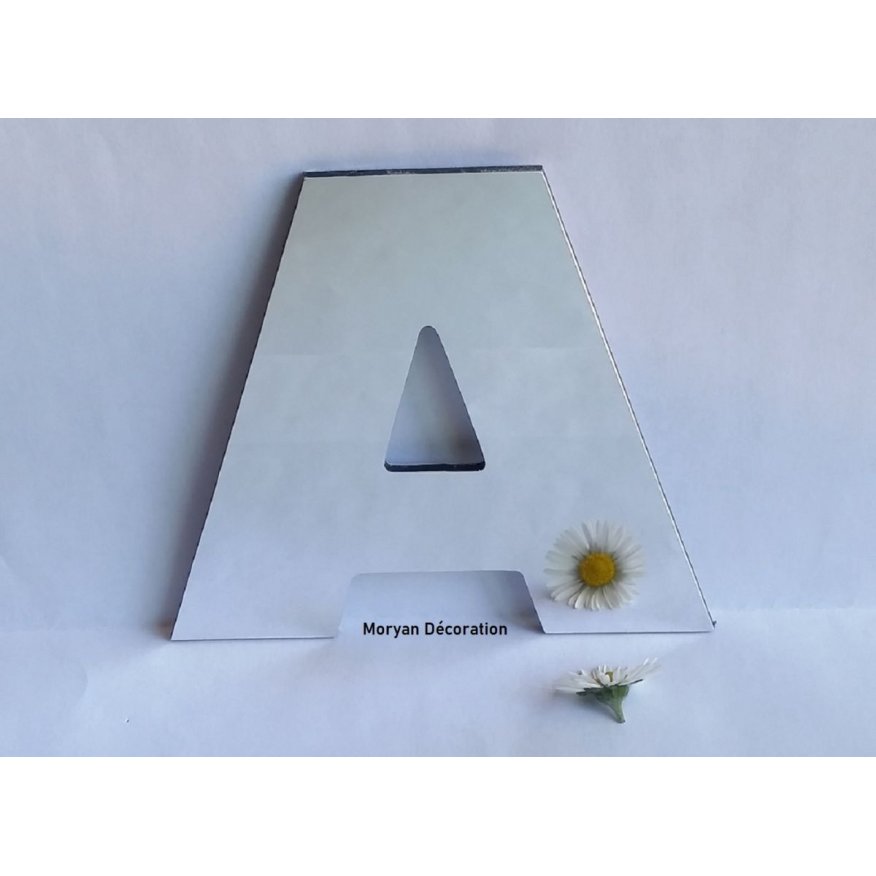 Carta espelho decorativo ARIAL PRETO