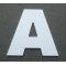 Letra plástica PVC ARIAL PRETO