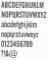 Letra plástica PVC BATON