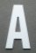 Letra plástica PVC BATON