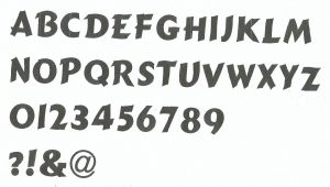 Letra plástica PVC CANCUN