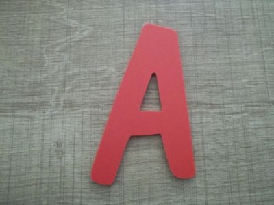 Letra plástica PVC cor DOM CASUAL