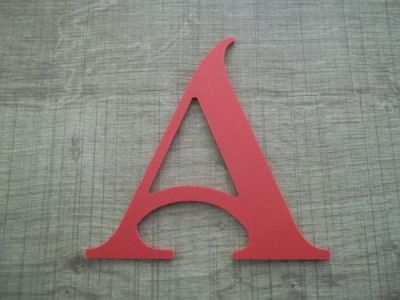 Letra plástica cor PVC SHANGRI LA