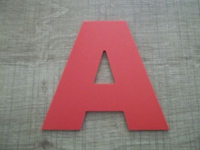 Letra plástica PVC cor ARIAL PRETO