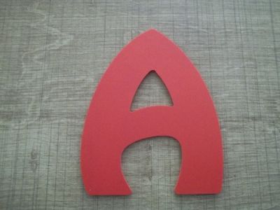 Letra plástica PVC cor HARLEQUIN