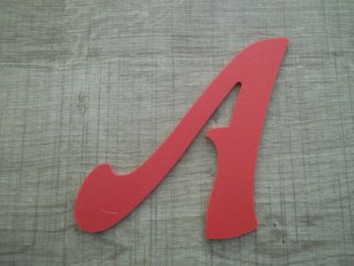 Letra plástica PVC cor FELIPE
