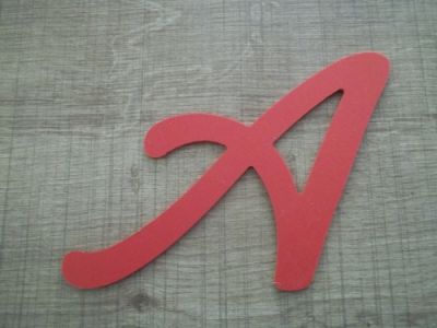 Letra plástica PVC cor LOMBRIZ