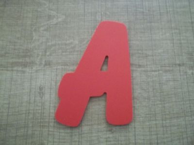 Letra plástica PVC cor BALÃO
