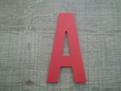 Letra plástica PVC cor BATON