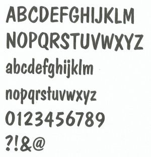 Letra plástica PVC DOM CASUAL
