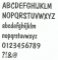 Letra plástica PVC DOM CASUAL