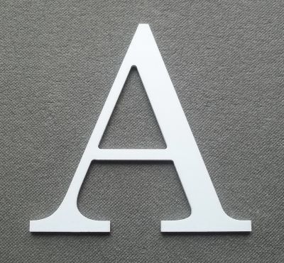 Letra plástica PVC LOFT