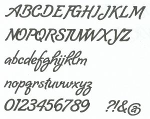 Letra plástica PVC LOMBRIZ