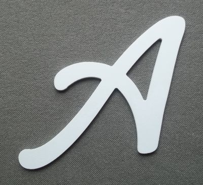 Letra plástica PVC LOMBRIZ