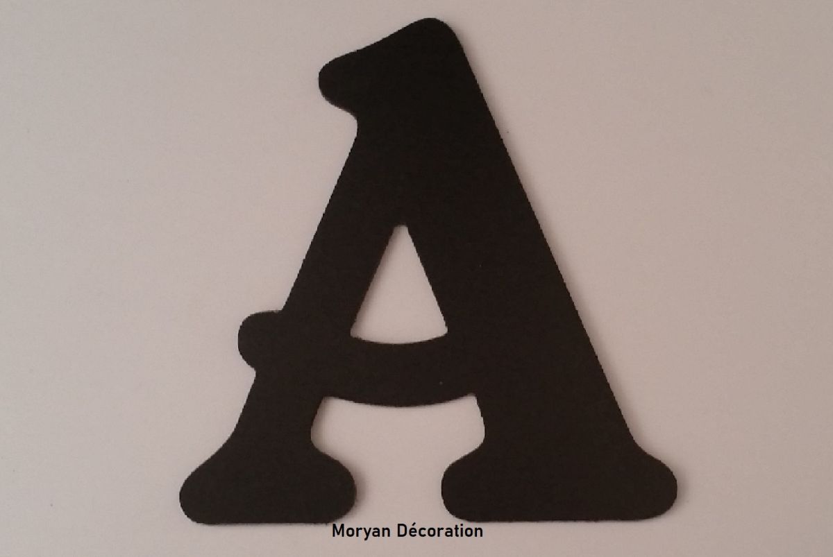 Letra plástica PVC preto BELSHAW