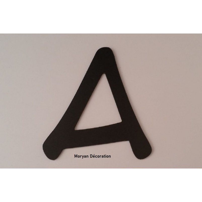 Letra plástica PVC preto ANIME ACE