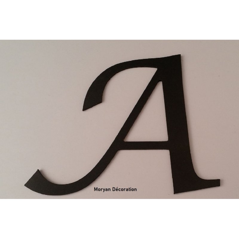 Letra plástica PVC preto LUCIDA CALLIGRAPHY