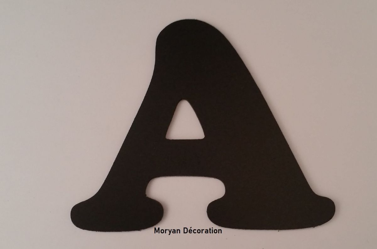 Carta plástica PVC preto COOPER BLACK