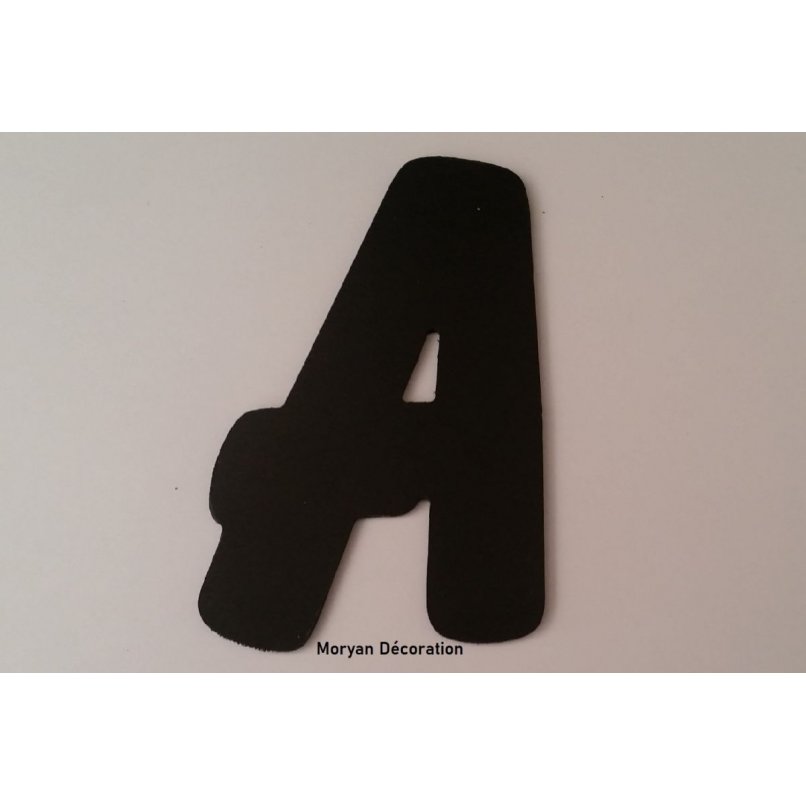 Letra plástica PVC preto BALÃO
