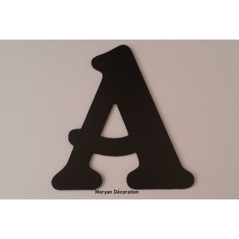 Letra plástica PVC preto BELSHAW