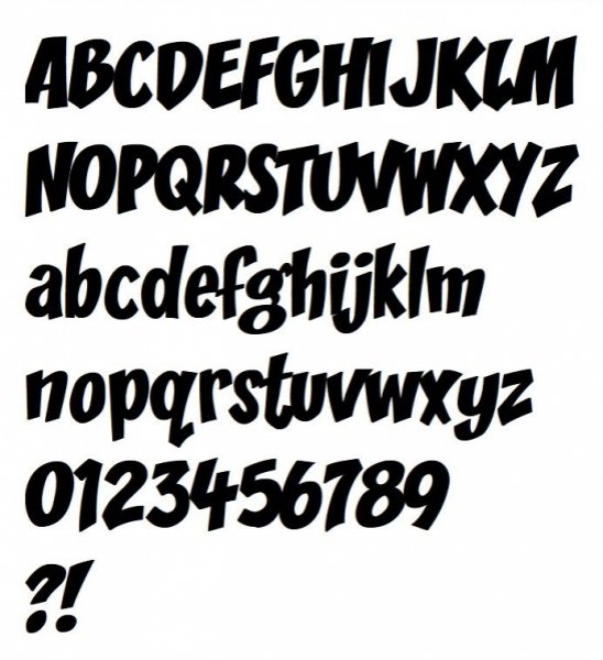 Letra plástica PVC preto ZOINKS