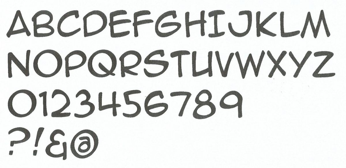 Letra plástica PVC preto ANIME ACE