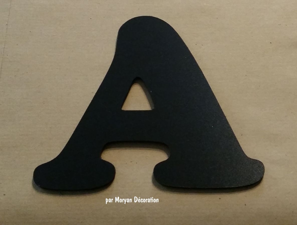 Carta plástica PVC preto COOPER BLACK